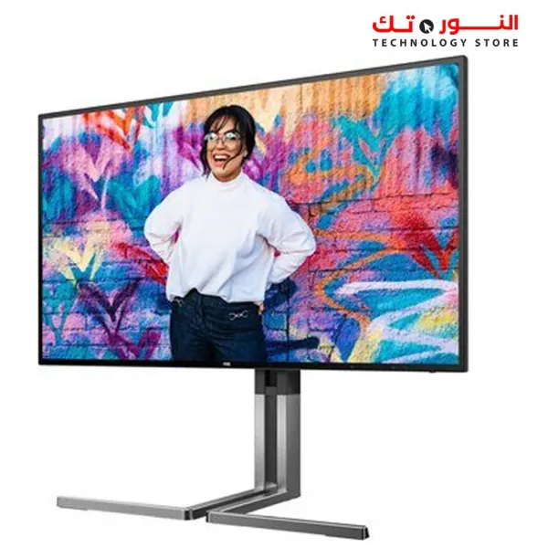 AOC U27U3CV - 27 Inch UHD 4K Nano IPS Monitor Height-Adjustable Speaker - HDR 400 - 3840 x 2160 - 60 Hz - 2X HDMI DisplayPort USB-C