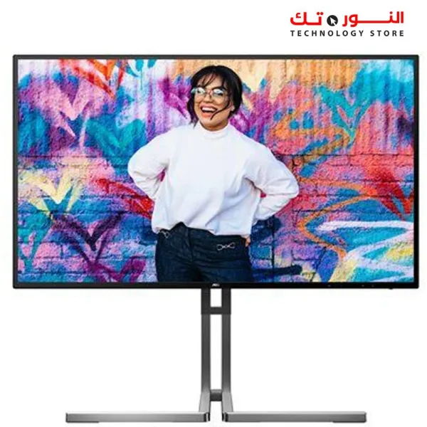 AOC U27U3CV - 27 Inch UHD 4K Nano IPS Monitor Height-Adjustable Speaker - HDR 400 - 3840 x 2160 - 60 Hz - 2X HDMI DisplayPort USB-C
