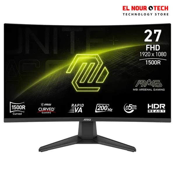 MSI MAG 276CF E20 RAPID VA CURVED 27 Inch 200HZ - 0.5MS 1920 x 1080 (FHD) Gaming Monitor